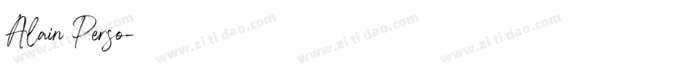 Alain Perso字体转换